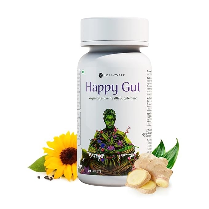 Jollywell Happy Gut Plant Based Digestive Health Supplement