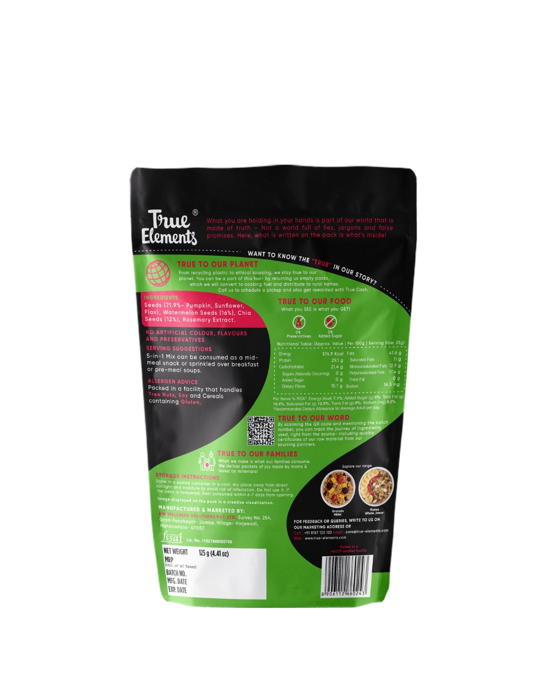 True Elements 5 in 1 Super Seeds Mix