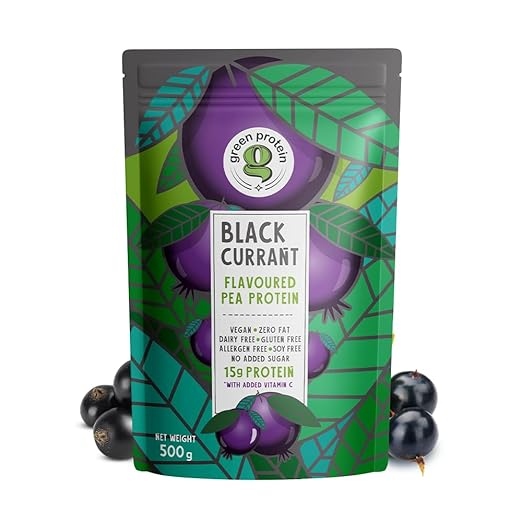 Green Protein Black Currant Flavored Pea Protein