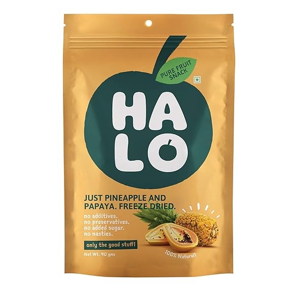 HALO Freeze Dried Papaya & Pineapple