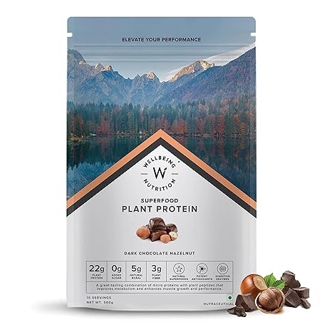 Wellbeing Superfood Plant Protein Dark Chocolate Hazelnut 