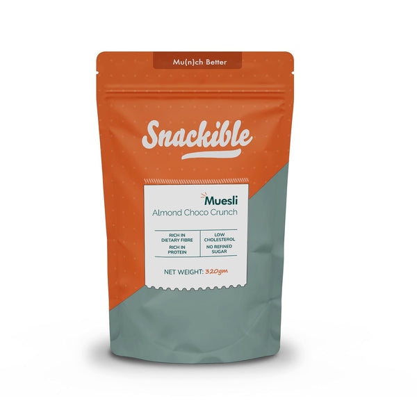 Snackible Almond choco crunch muesli Snackible Almond choco crunch muesli