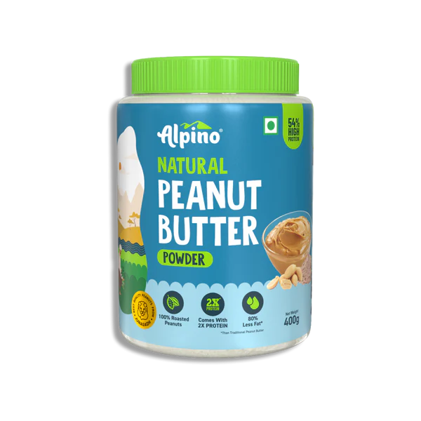 Alpino Natural Peanut Butter Powder Unsweetened Image