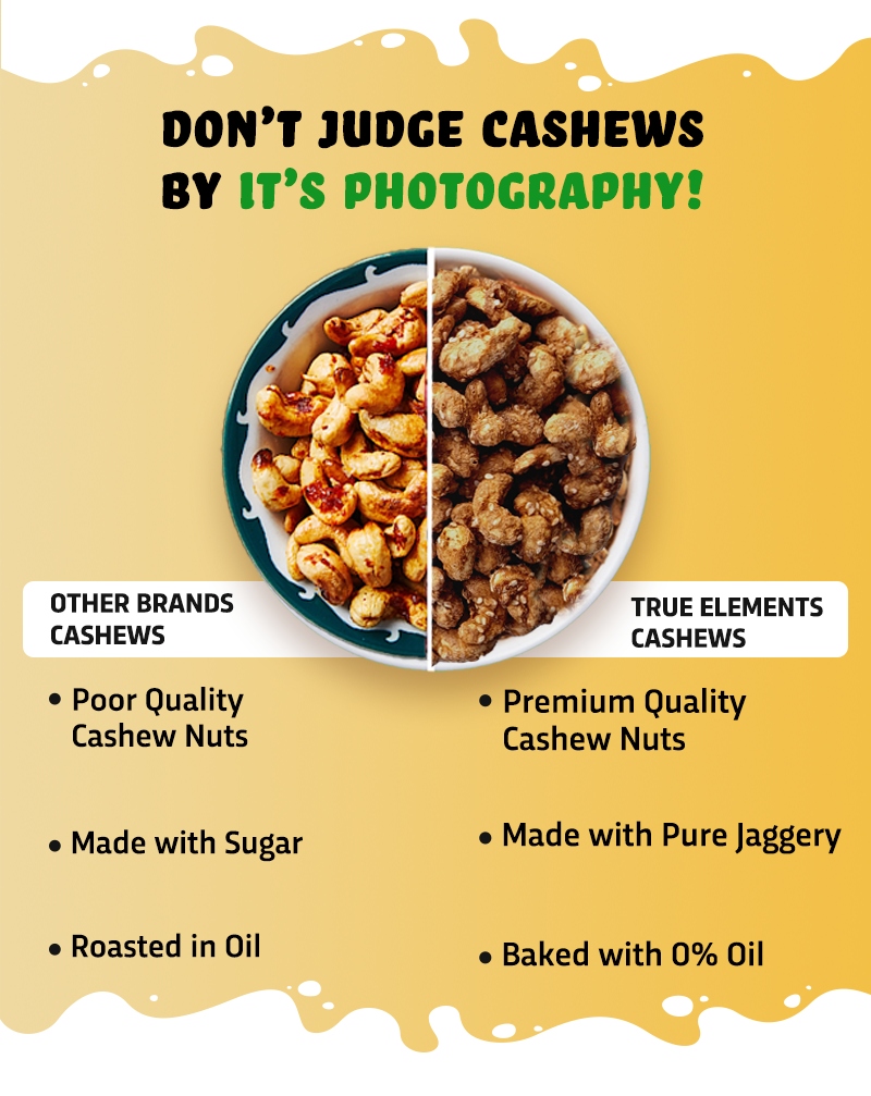 True Elements Baked Cashews Jaggery Spiced