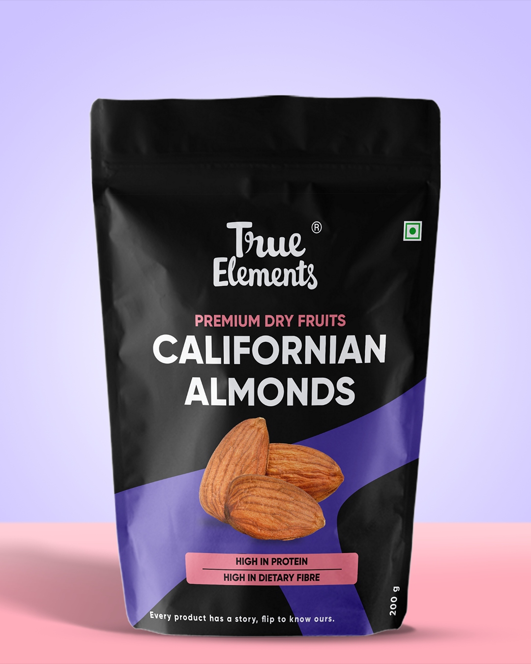 True Elements Californian Almonds - 100% Natural & Whole Almonds