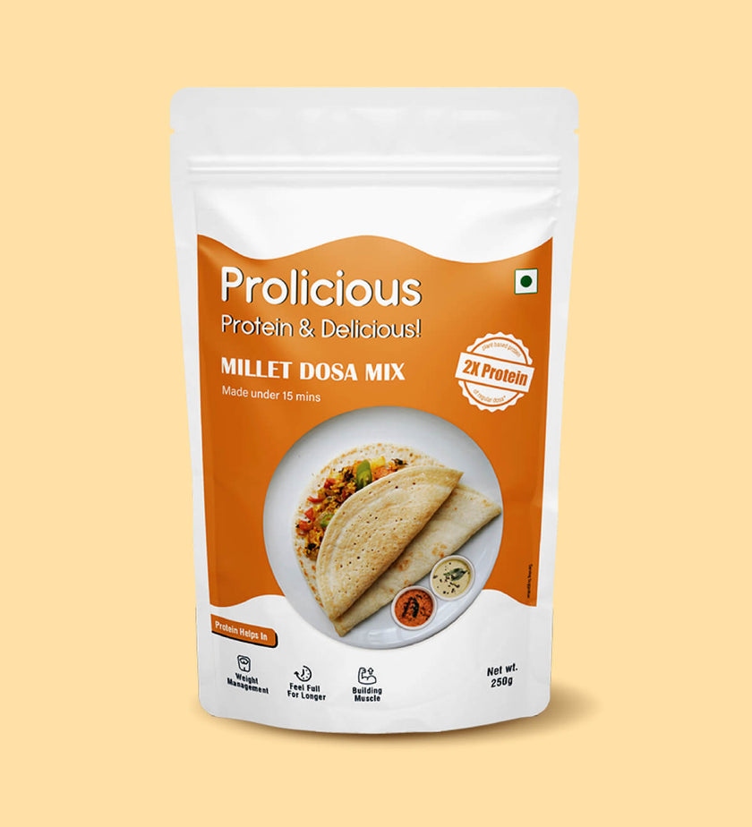 Prolicious High Protein Millet Dosa