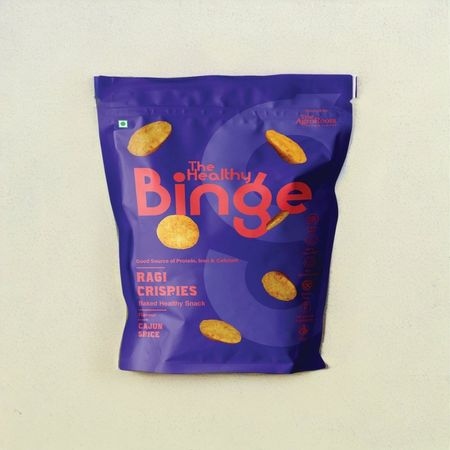 The Healthy Binge Cajun Spice Ragi Baked Chips