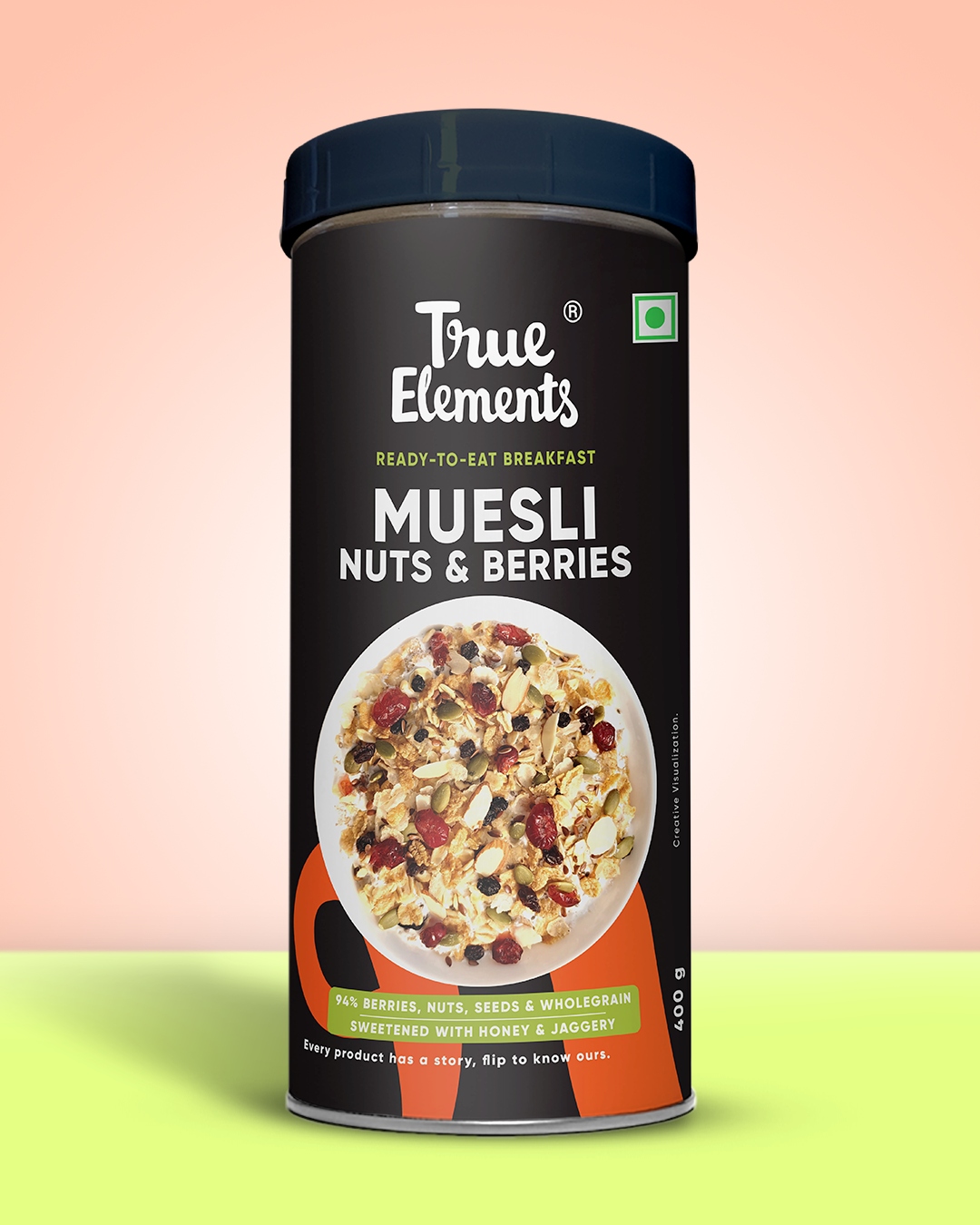 True Elements Crunchy Nuts And Berries Muesli