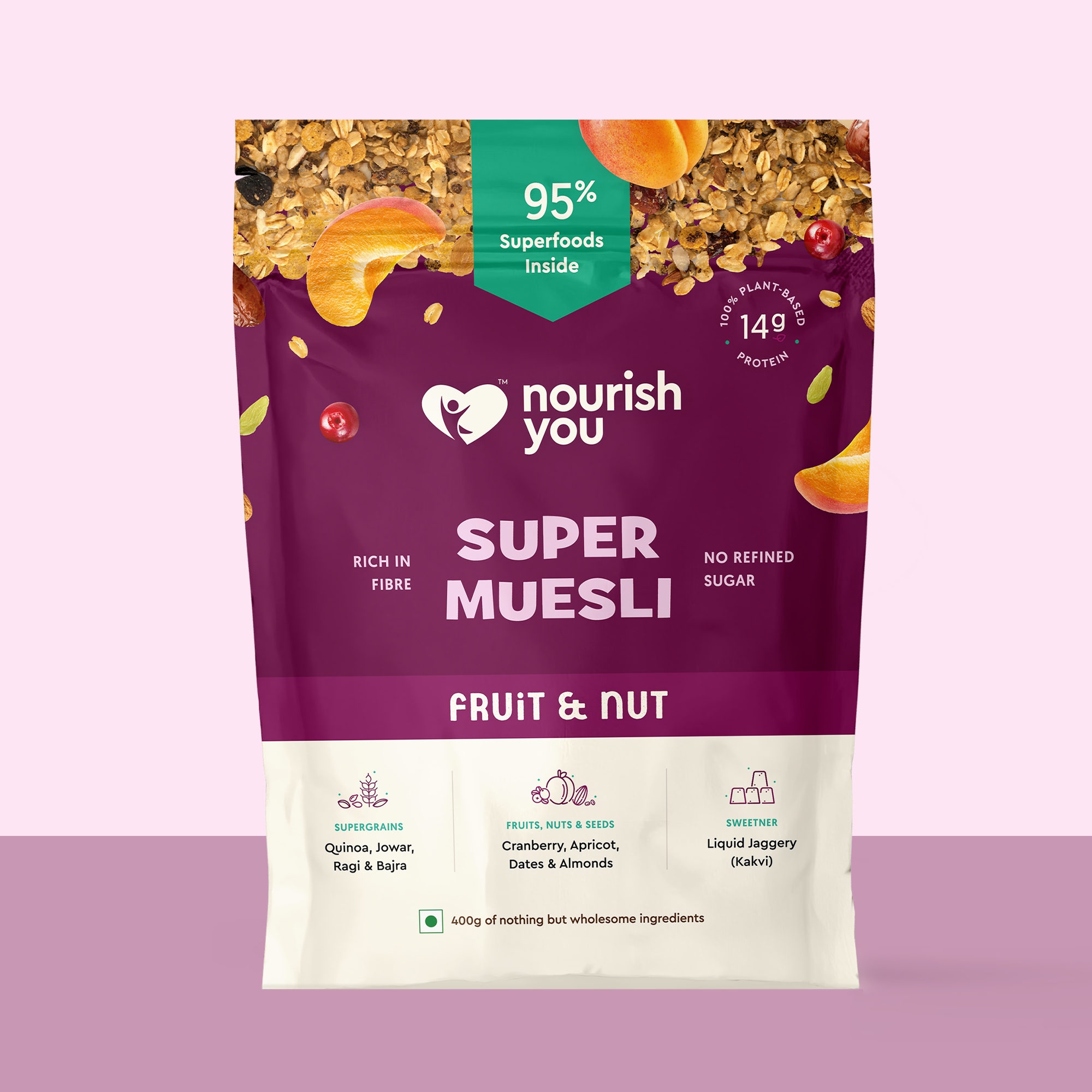 Nourish You Super muesli - fruit & nut