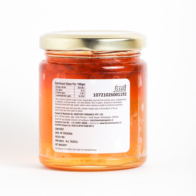 Barefoot Organic Saffron Honey