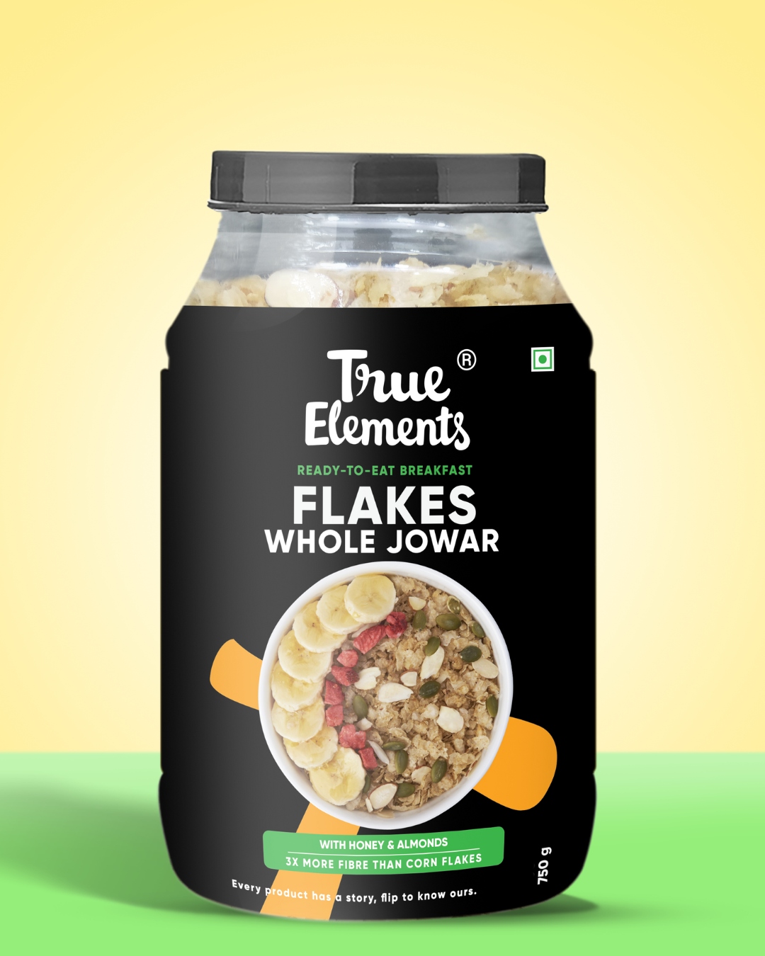 True Elements Jowar Flakes - Antioxidants Rich