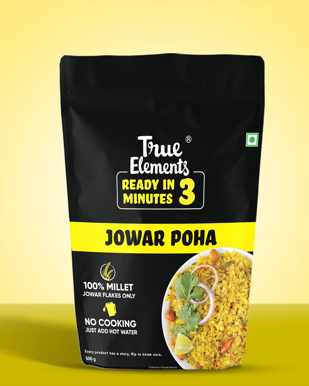 True Elements Jowar Poha