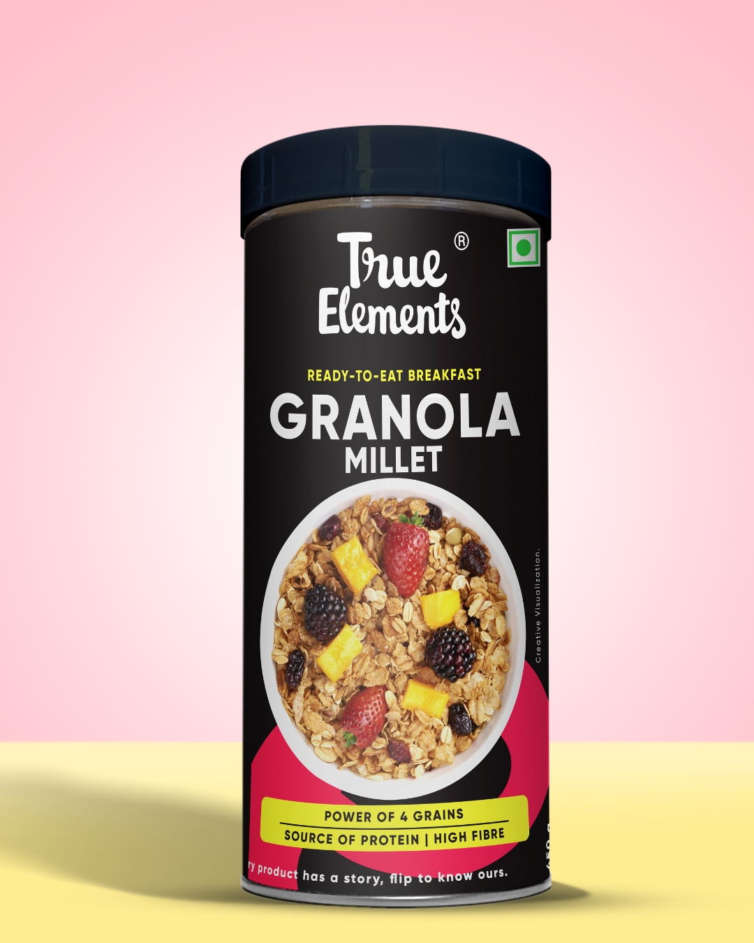 True Elements Millet Granola with Almonds and Cranberries Image