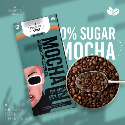 A Diabetic Chef Mocha Belgian Sugar-Free Dark Chocolate