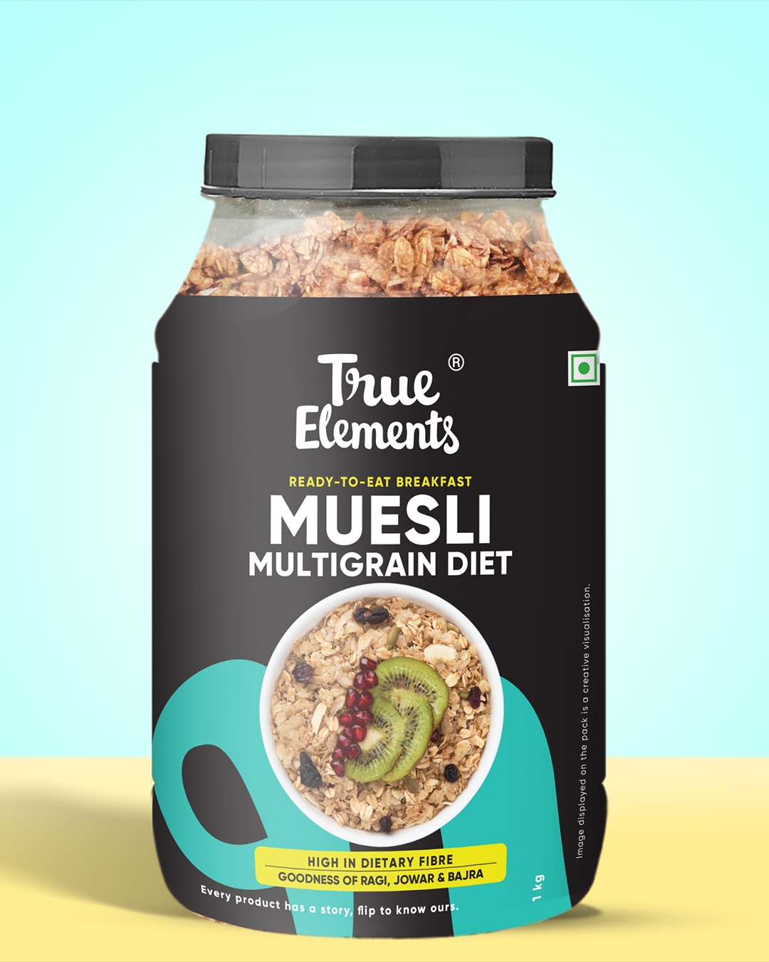 True Elements Muesli Multigrain Diet - Rich In Fibre