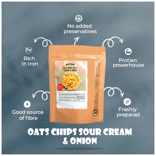 Evolve Oats Chips - Sour Cream & Onion