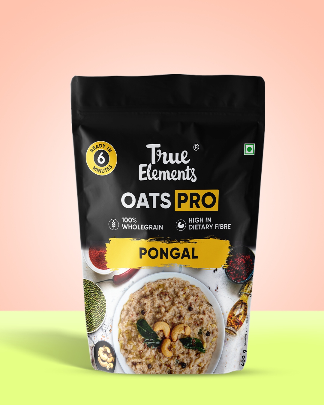 True Elements Oats Pro Pongal-Contains 12.5g Protein