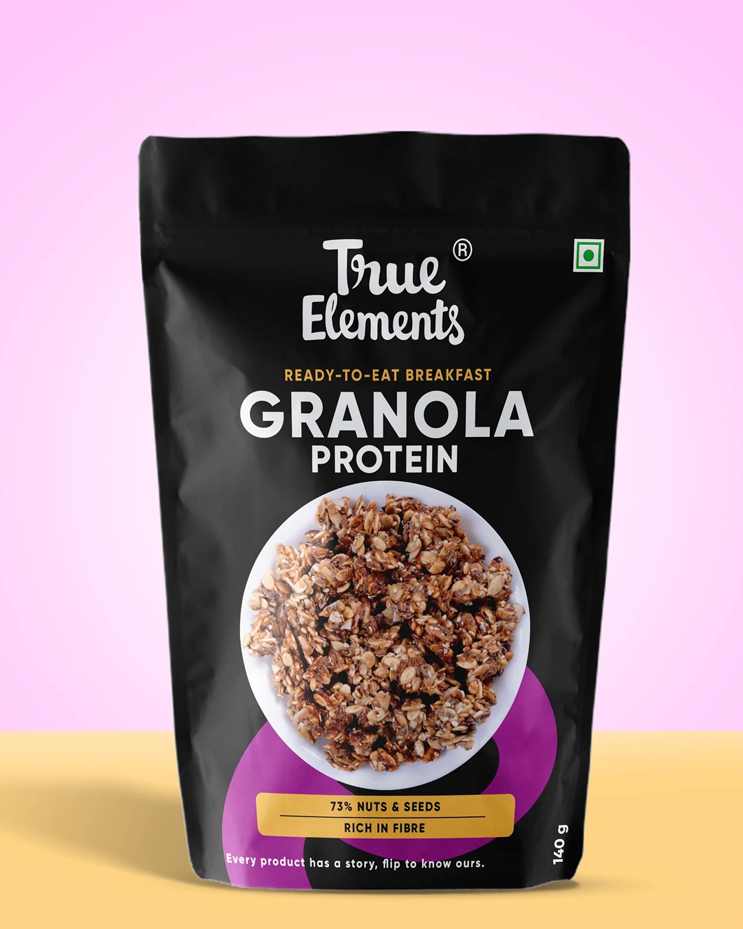 True Elements Protein Granola - Contains 21.6g Protein