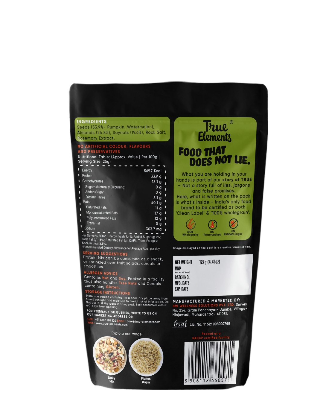 True Elements Protein Mix Seeds Image