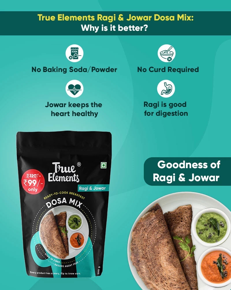 rue Elements Ragi and Jowar Dosa Mix