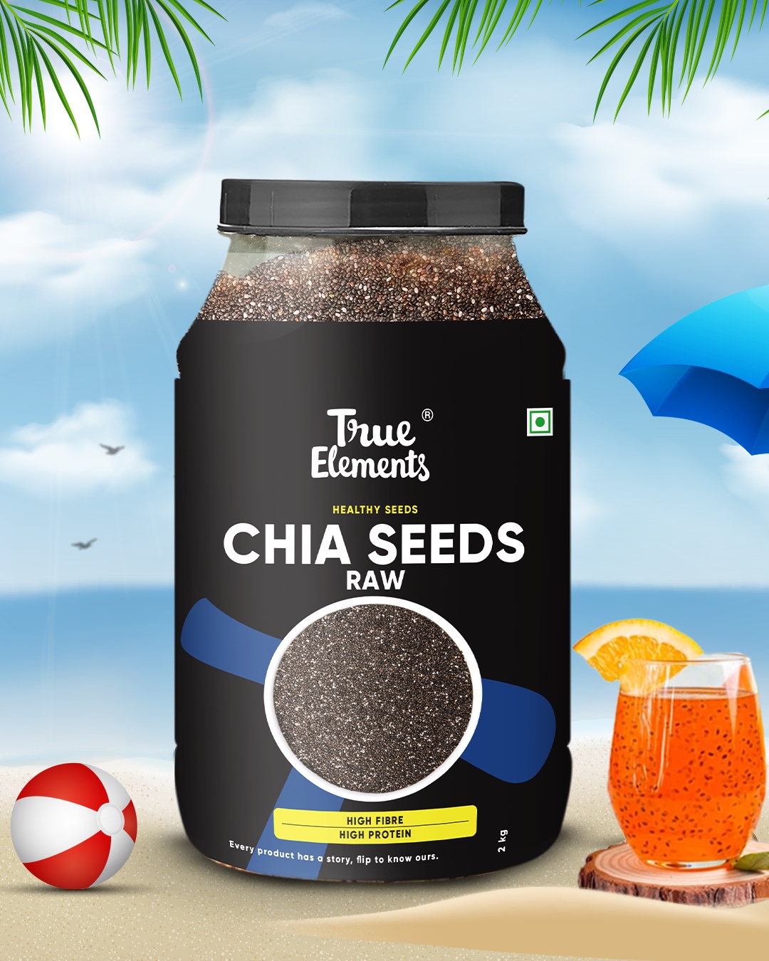 True Elements Raw Chia Seeds