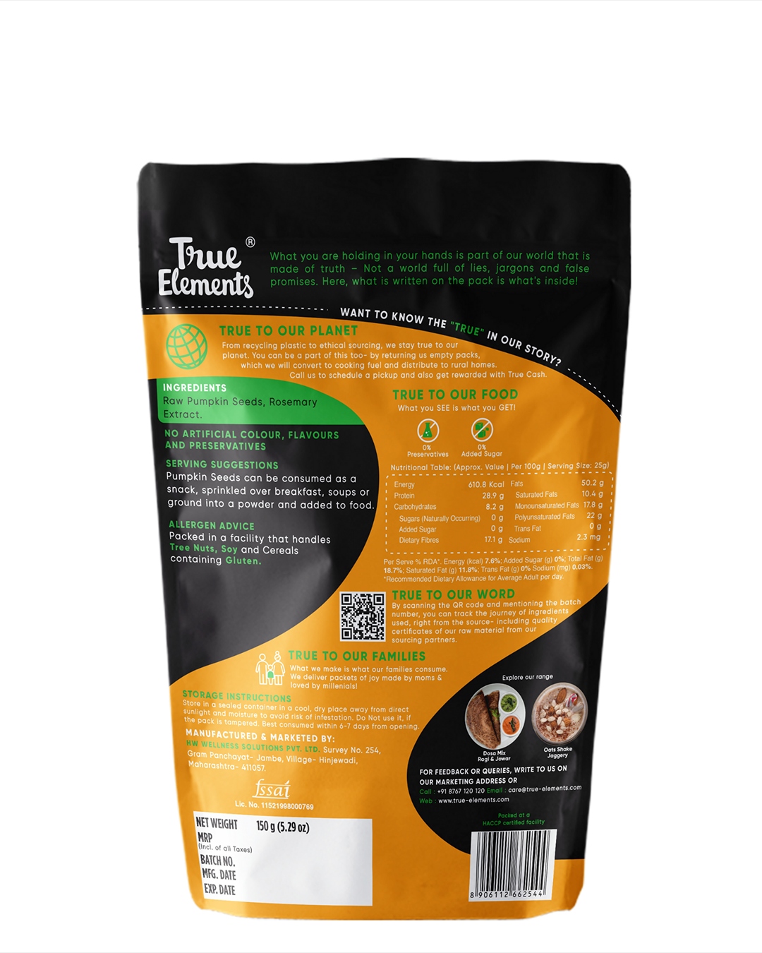 True Elements Pumpkin Seeds Image