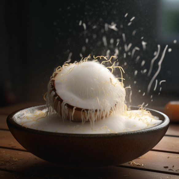 Rice Flour Idiyappam with Coconut