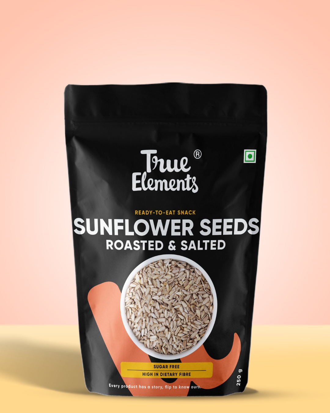True Elements Roasted Sunflower Seeds Salted Crunch