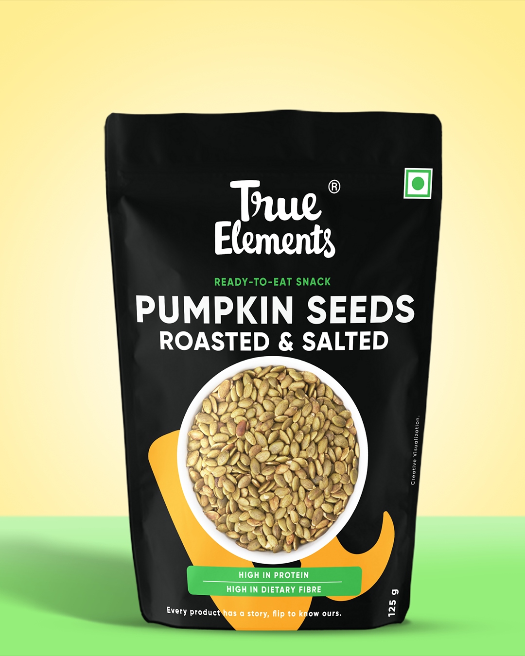True Elements Roasted Pumpkin Seeds Salted Crunch