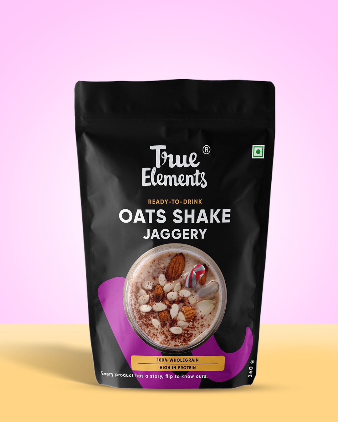 True Elements Rolled Oats Shake-Contains 12.8g Protein
