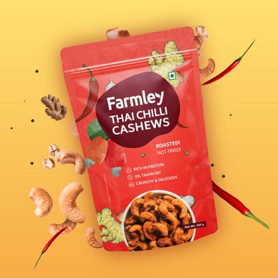 Farmley Thai Chilli Cashews - Roasted