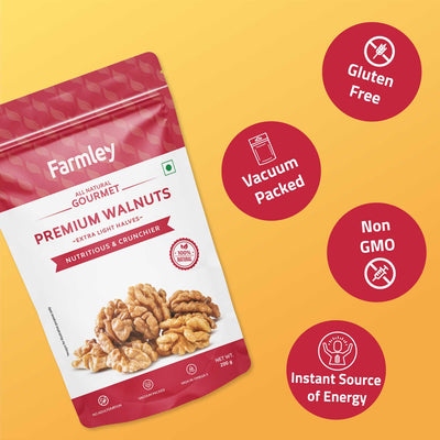 Farmley Premium Walnuts Extra Light Halves (Akhrot)