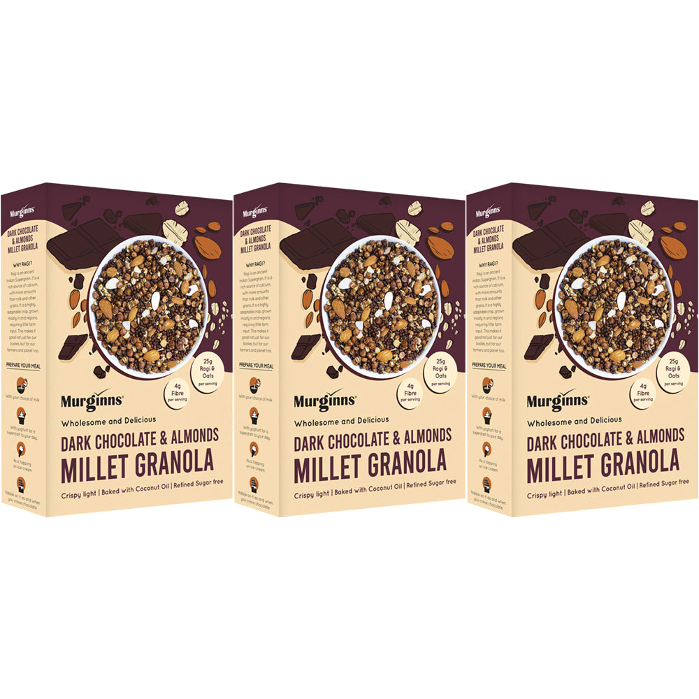 Murginns Dark Chocolate & Almonds Millet Granola Image