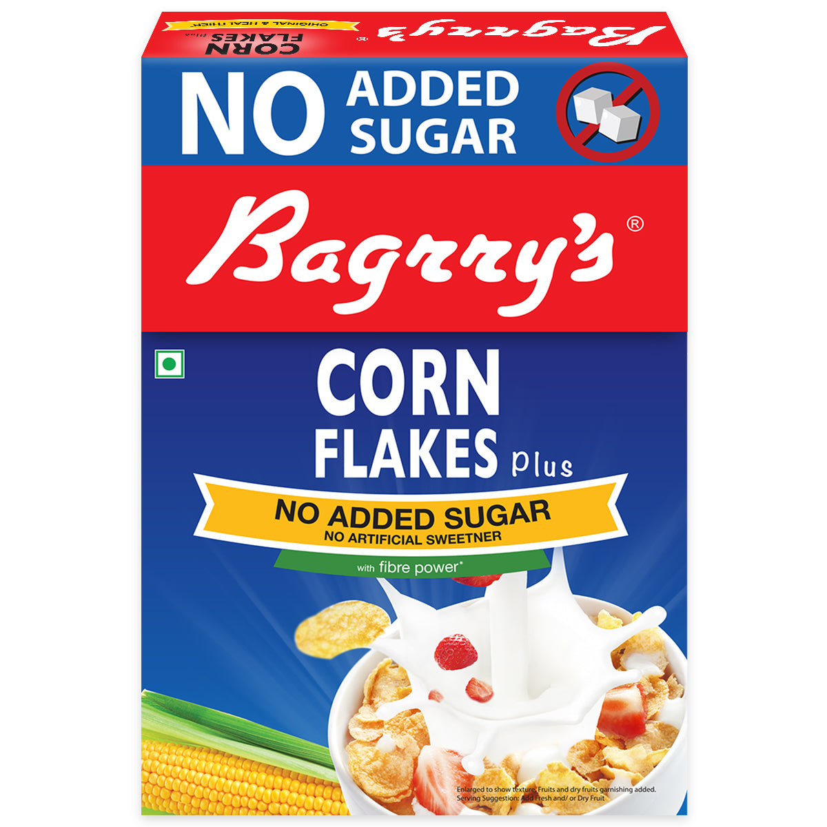 Bagrry's Corn Flakes Plus With No Added Sugar Image