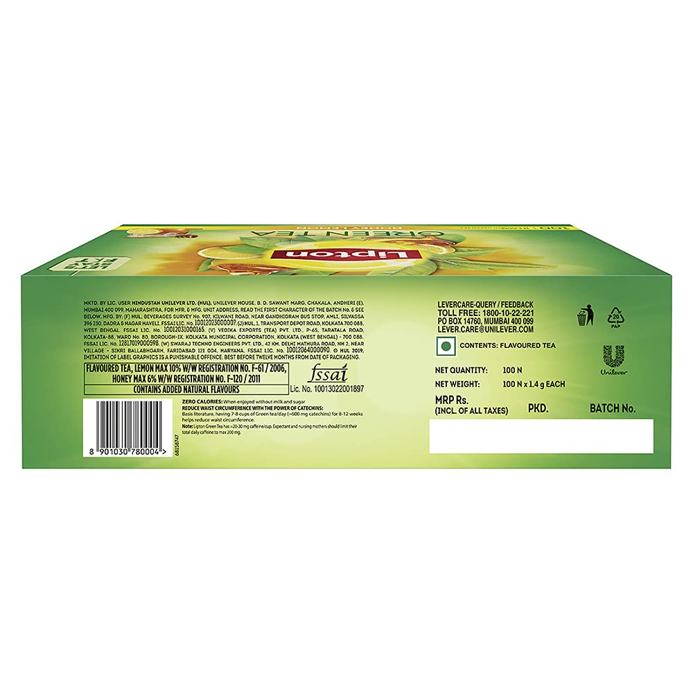 Lipton Honey Lemon Green Tea Image