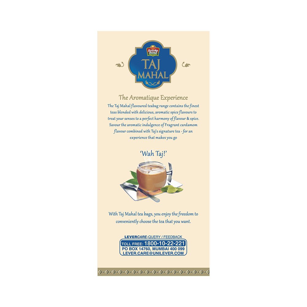 Taj Mahal Fragrant Cardamom Tea Bags Image