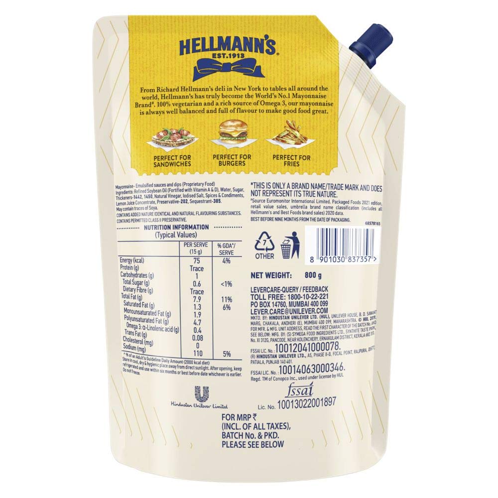 Hellmann's Eggless Mayonnaise Image