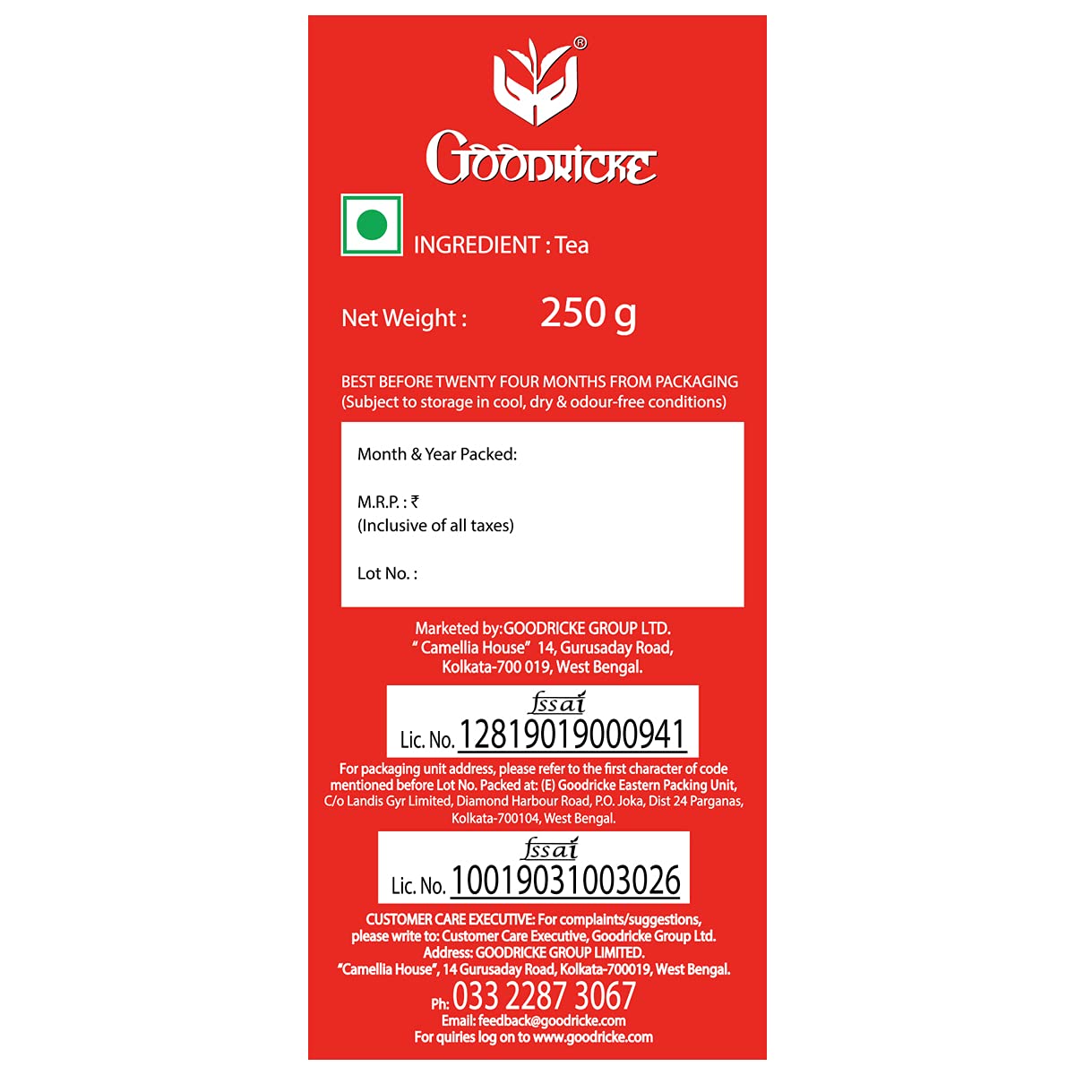 Goodricke Roasted Darjeeling Tea Image