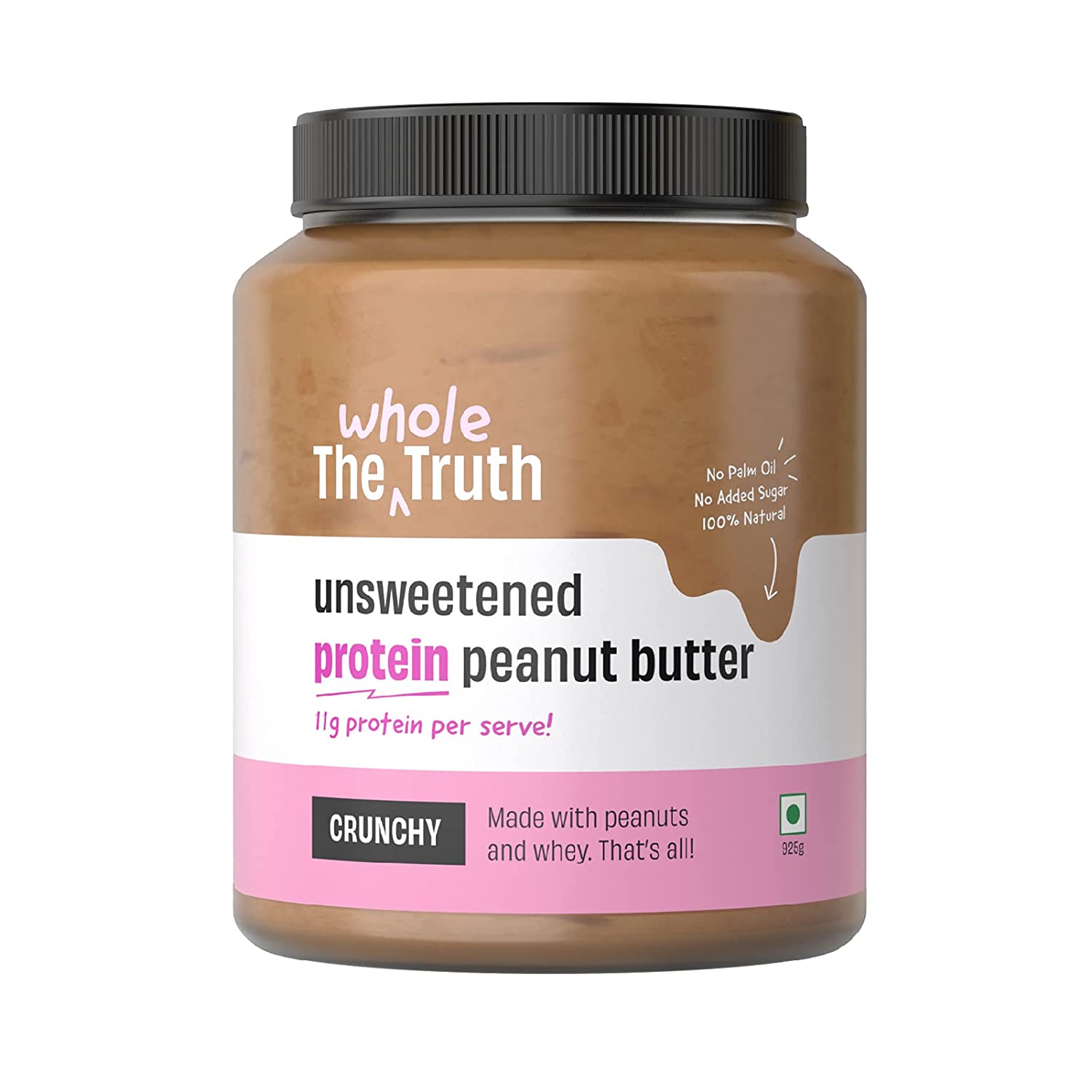 The Whole Truth Unsweetened Protein Peanut Butter Crunchy Image