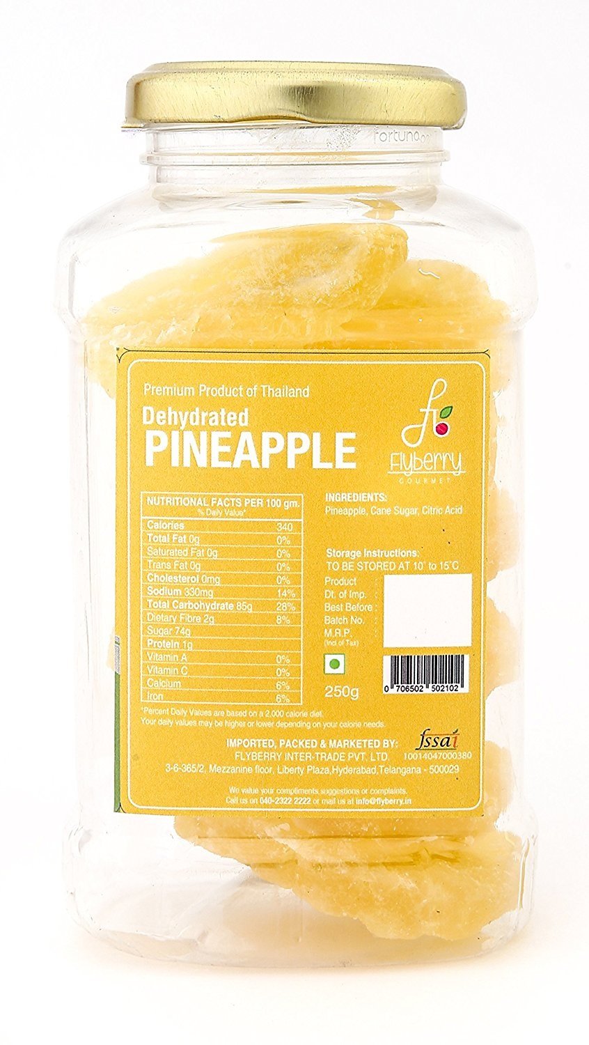 Flyberry Gourmet Dehydrated Pineapple Image