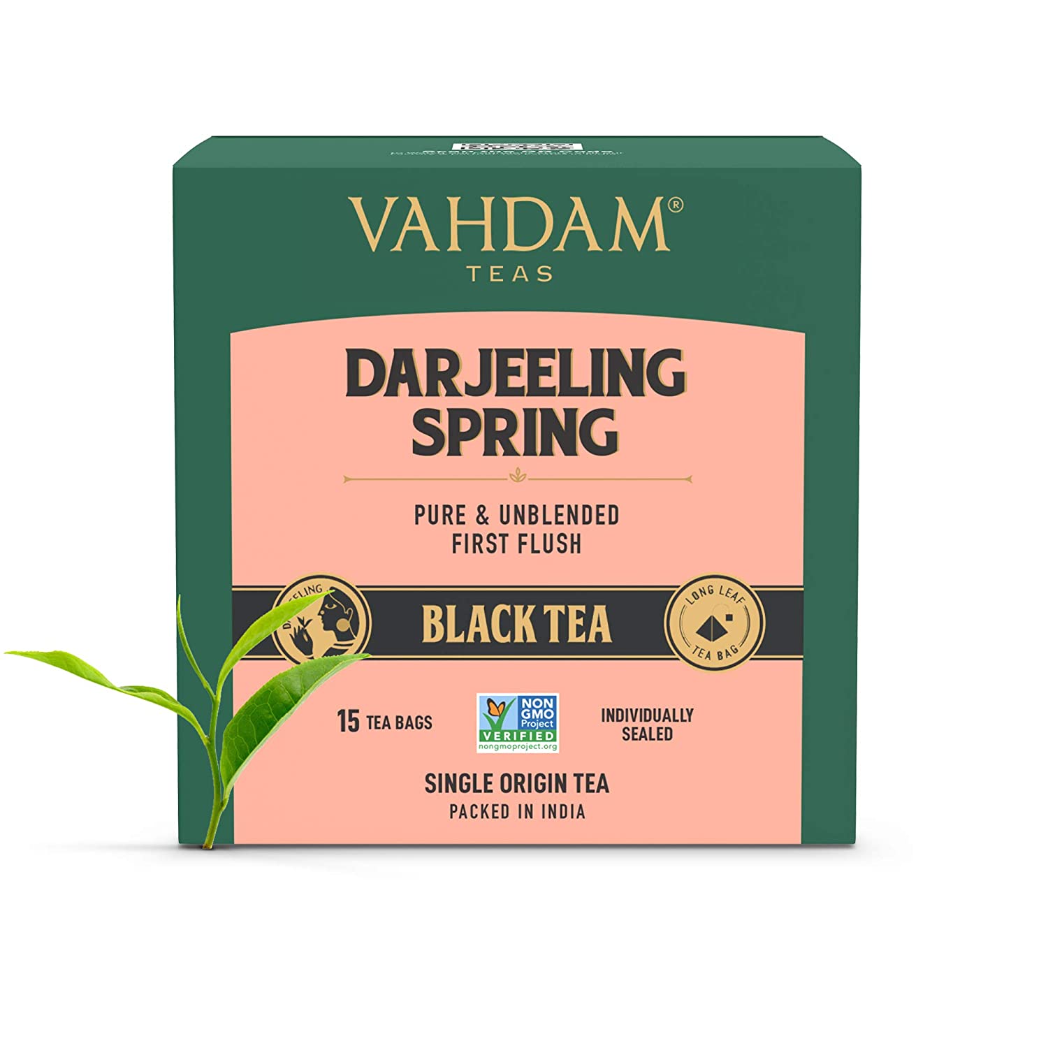 Vahdam Exotic Darjeeling First Flush Tea Leaves Tea Bags Image