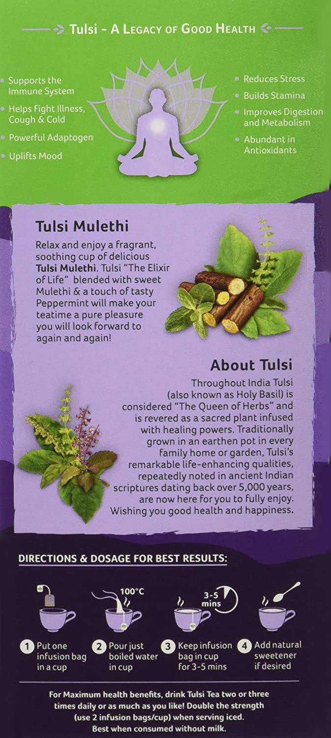 Organic India Tulsi Mulethi Tea Bags Image