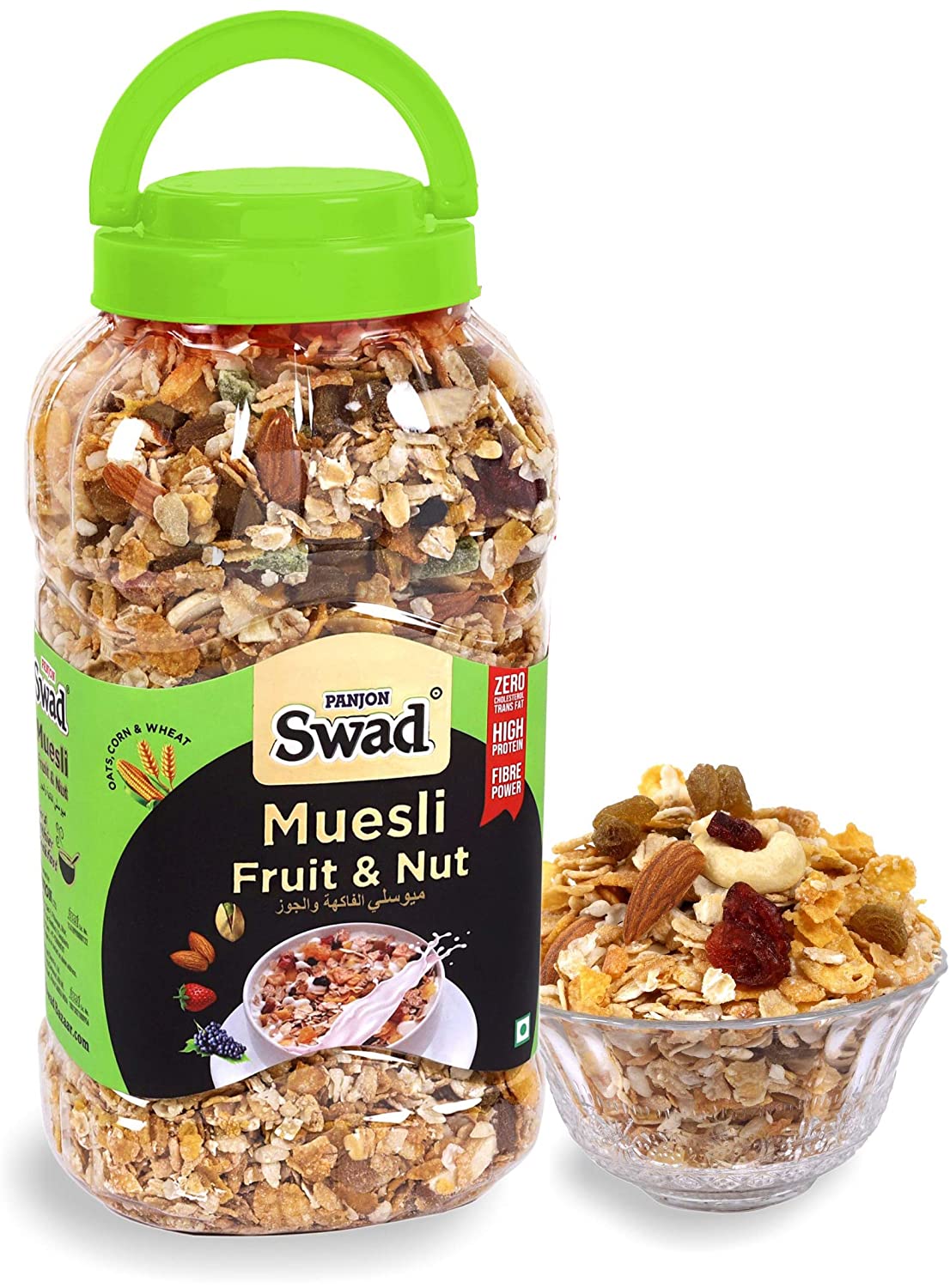 Swad Muesli Fruit & Nuts with Oats Image Swad Muesli Fruit & Nuts with Oats Image