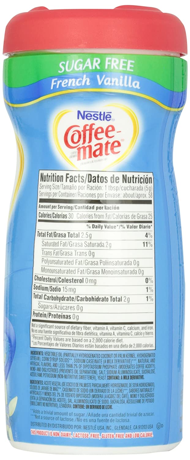 Nestle Sugar Free French Vanilla Coffee Mate Image