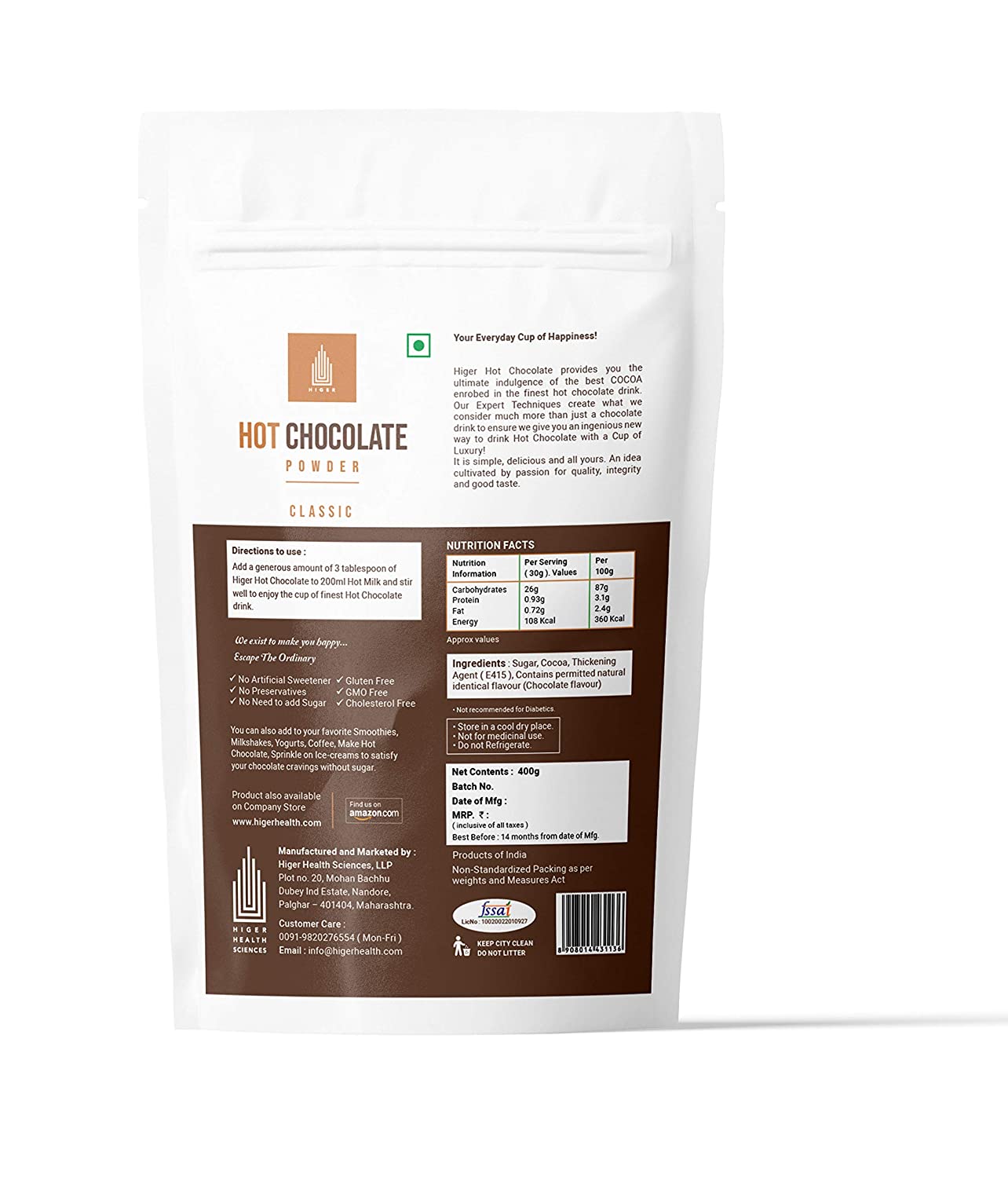 Higer Chocolate Classic Powder Image