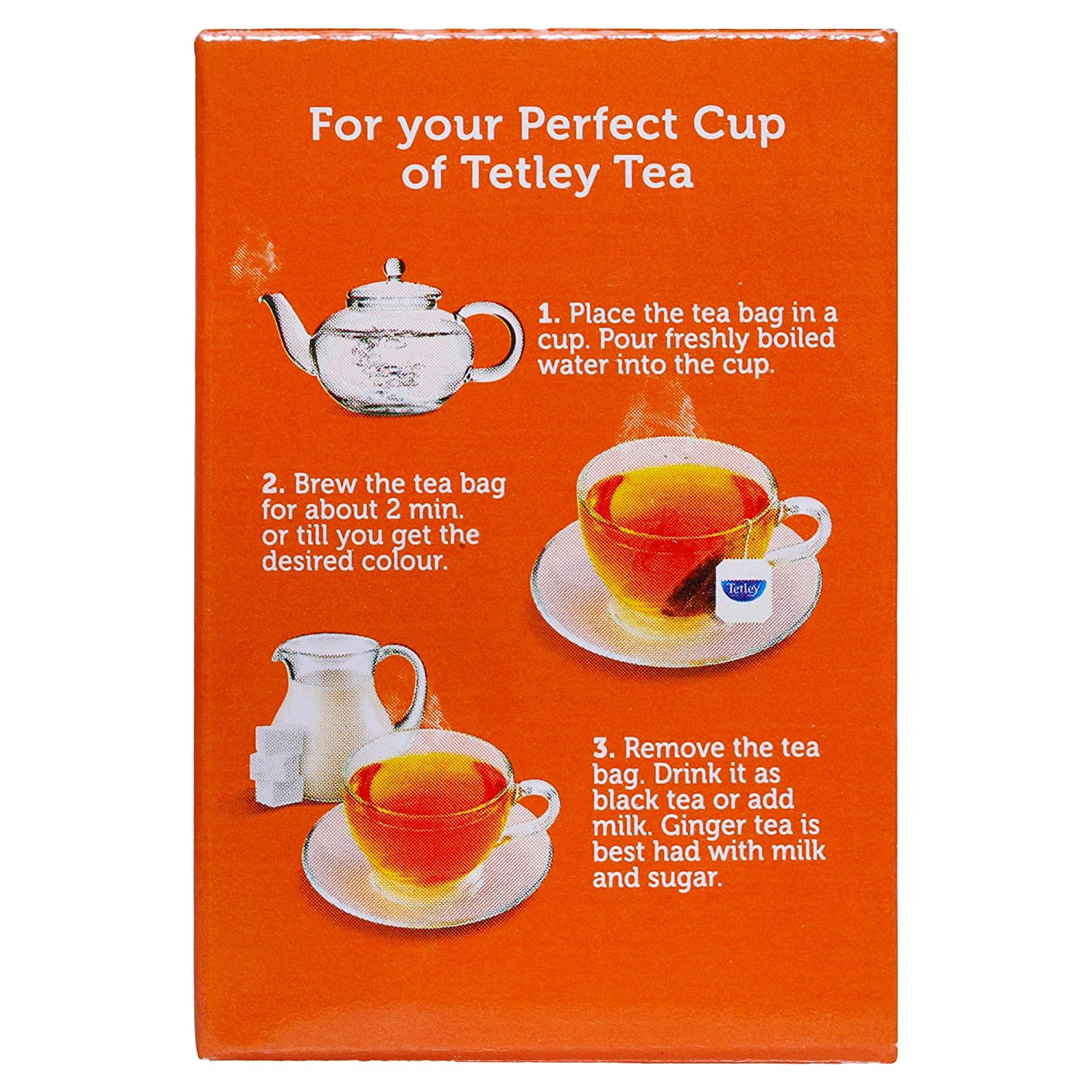 Tetley Flavour Tea Ginger Image