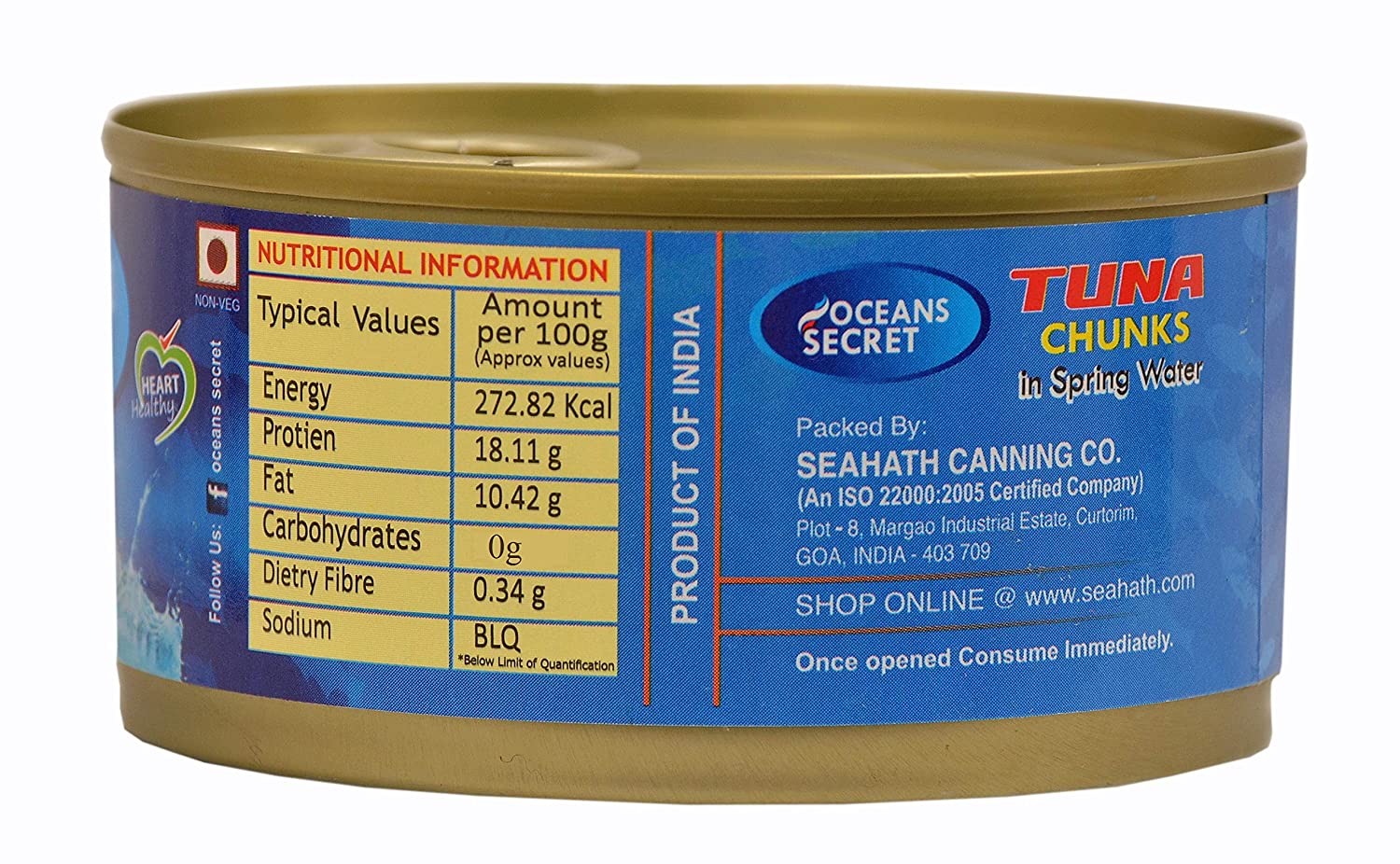 Ocean's Secret Canned Tuna Chunks In Spring Water Image