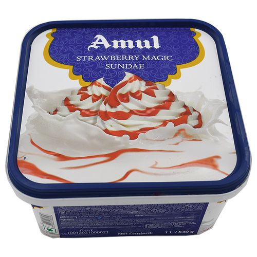 Amul Real Ice Cream Strawberry Real Magic Image