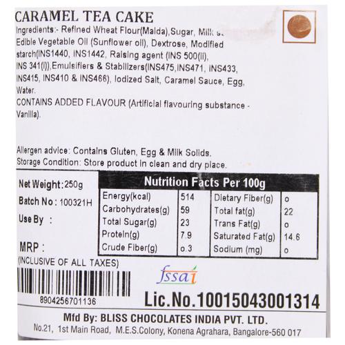 Fresho Signature Tea Cake Caramel Image