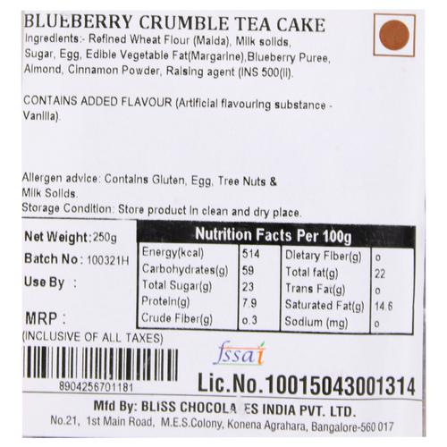 Fresho Signature Tea Cake Blueberry Crumble Image